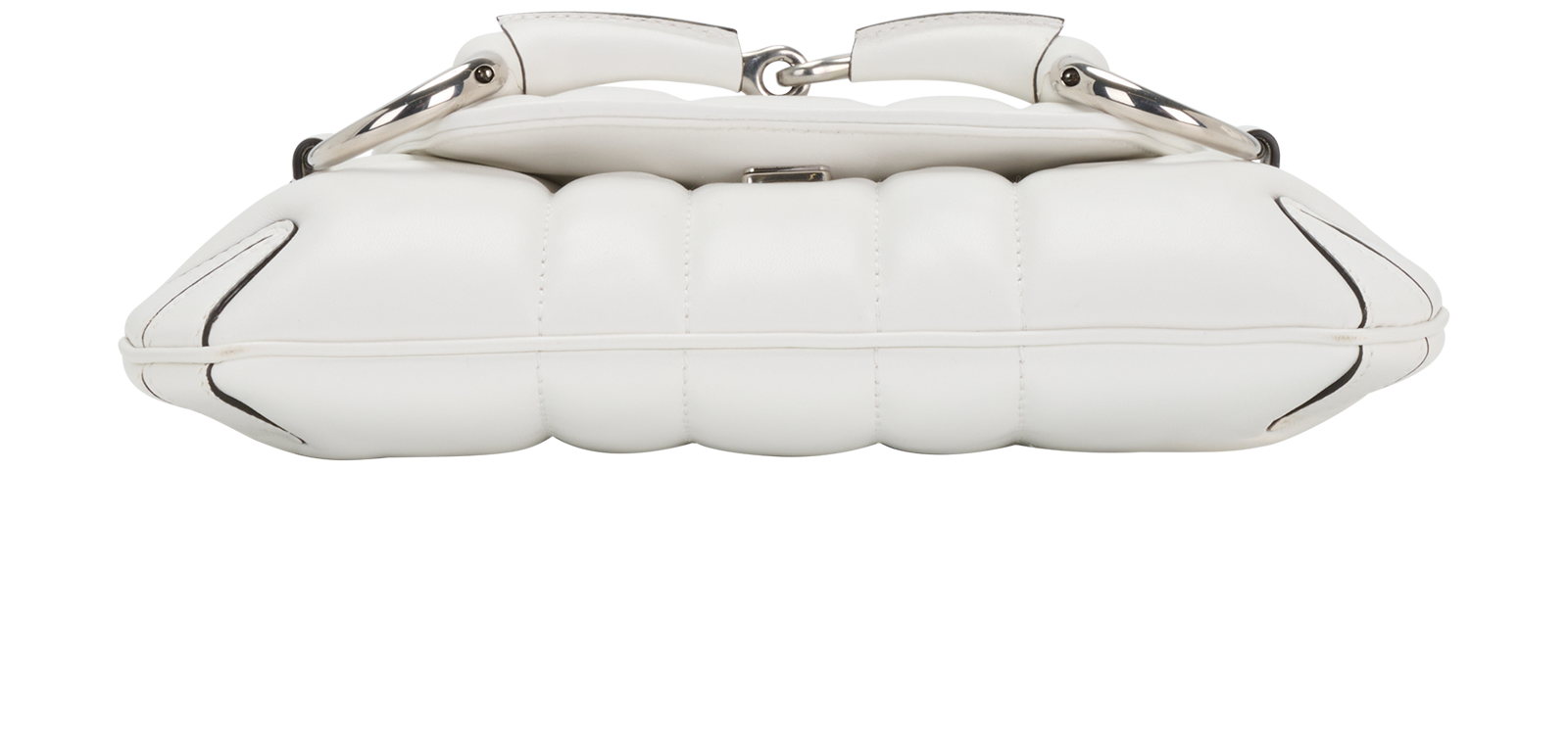Horsebit, &pound;650, Handbags, White, Leather, Top view